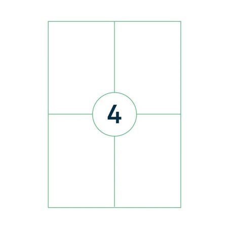 "High-Quality Capture A4 Labels 105x148 mm - 4 Labels per Sheet (A4LABEL-105X148)"